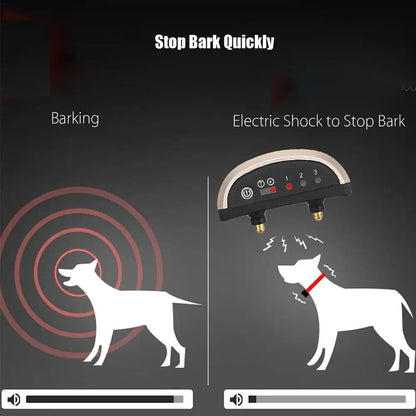 Pet Dog anti Bark Guard Waterproof Auto anti Humane Bark Collar Stop Dog Barking Rechargeable Shock/Safe USB Electric Ultrasonic