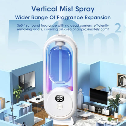 Air Diffuser Digital Display - Wall Mounted Automatic Perfume Machine